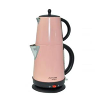 Awox Demplus Çelik Demlikli 2200 W Çelik Gövdeli Pembe Çay Makinesi