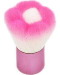 Match Kabuki Fırça - Çiçek Model - Fırça Pembe Beyaz & Alt Pembe