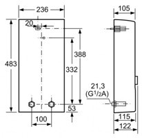 Siemens DE2124407M 10 lt Trifaze Elektrikli Şofben