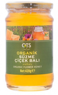 OTS Hakkari Organik Süzme Çiçek Balı 420 gr