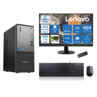 Lenovo Thinkcentre Neo 50T Gen5 Intel Core I7 14700 64GB Ddr5 1tb SSD 23.8 Inç Monitör Windows 11 Home Nvidia GT730 4gb Masaüstü Bilgisayar 7302412UAS0GL00H23 + Zetta Flash Bellek
