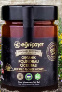 Eğriçayır Mersin Organik Süzme Çiçek Balı 450 gr
