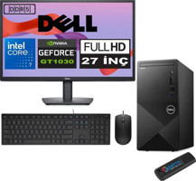 Dell Vostro 3030 mt Intel Core I7 12700 64GB Ddr5 256GB SSD 27" Fhd Windows 11 Pro Nvidia GT1030-4GB Masaüstü Bilgisayar 27N3030I7GT1030P26 + Zetta USB Bellek