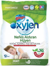 Bingo Oxyjen Renkliler ve Beyazlar İçin 26 Yıkama Toz Deterjan 4 kg