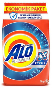 Alo Aquapudra Platinum Renkliler ve Beyazlar İçin 46 Yıkama Toz Deterjan 7 kg