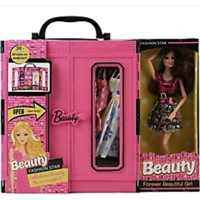 Matmel Bebek Elbise Gardroplu Aksesuarlı Oyun Seti Model Bebek