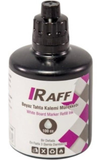 Raff Tahta Kalemi Mürekkebi ( 100 cc ) Siyah - Yazı Tahtası Mürekkebi - GRAMAJ