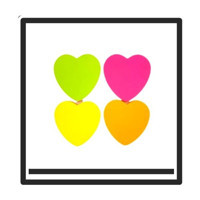 Keskin Color Fixpoint Kalp Postit - 4 Adet - Karışık