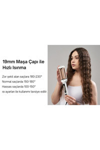 Yui DHS 1868 19 mm Seramik İyonlu Wag Saç Maşası