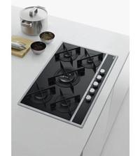 Franke FHMA 755 4G DC ML E Siyah Cam 5 Gözlü Wok Gözlü Gazlı Ankastre Ocak