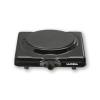 Luxell LX-7115 Emaye 1 Gözlü Elektrikli Solo Siyah Ocak