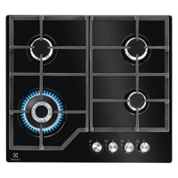 Electrolux KGG64362K Siyah Cam 4 Gözlü Wok Gözlü Gazlı Ankastre Ocak