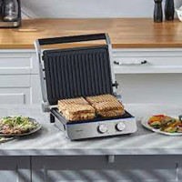 Homend 1344H 4 Dilim Döküm Çıkarılabilir Plaka 1550 W Izgara Antrasit Tost Makinesi