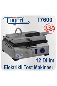 Tuğra J460 12 Dilim Döküm 900 W Gri Tost Makinesi