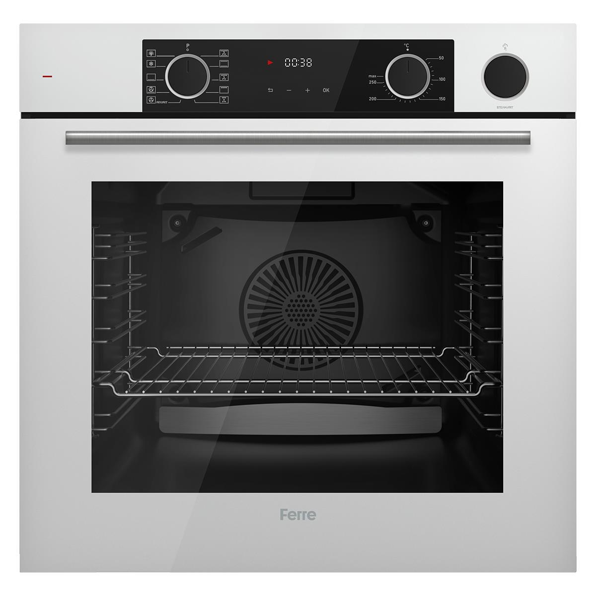 Ferre XE64CB Steamart&Fryart 73 lt A Enerji Sınıfı Ankastre Fırın Beyaz