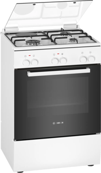 Bosch HXA670G20T 66 lt A+++ Enerji Sınıfı Doğalgazlı Ocaklı Solo Fırın Beyaz