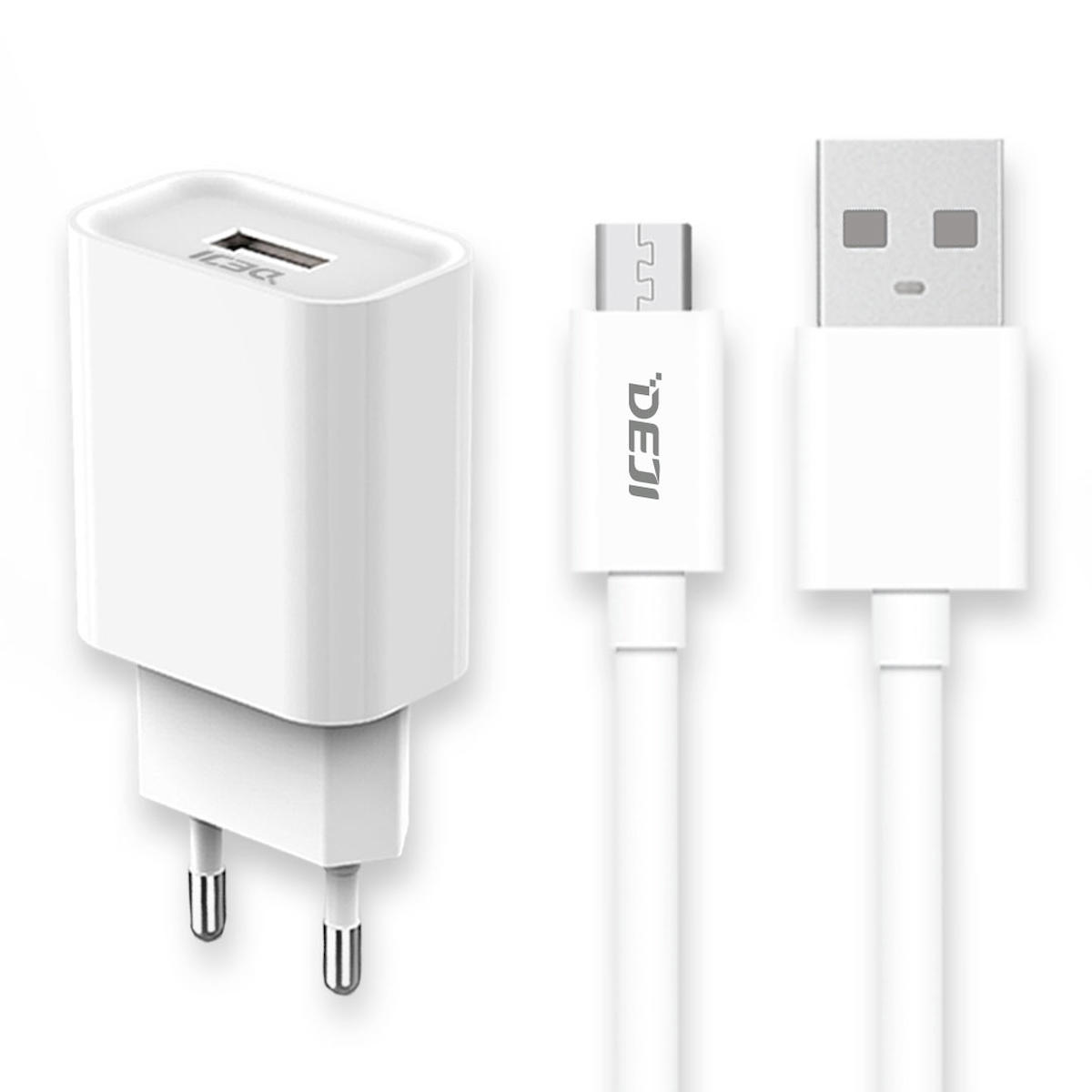 Deji Universal Micro USB Kablolu 10 W Hızlı Şarj Aleti Beyaz