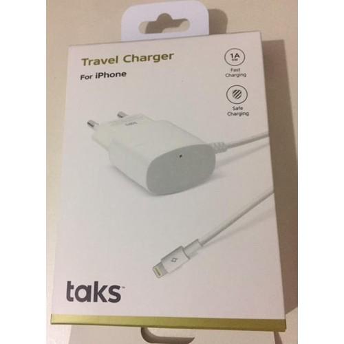 Taks iPhone Lightning Kablolu Hızlı Şarj Aleti Beyaz
