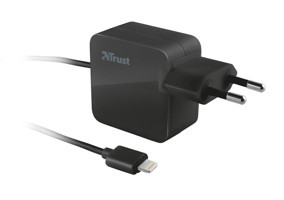 Trust iPhone Lightning Kablolu 12 W Hızlı Şarj Aleti Siyah
