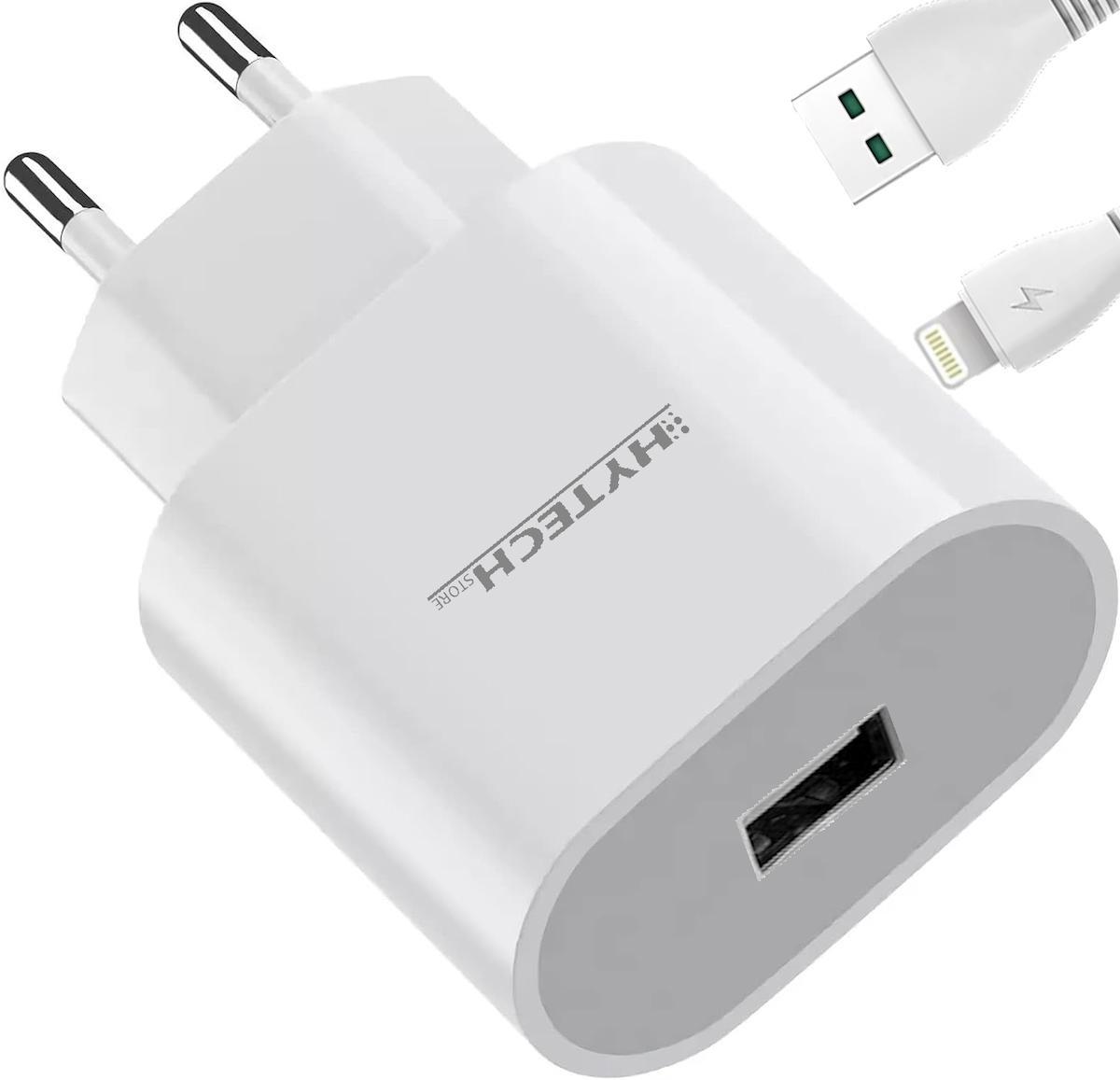 Hytech Hy-Xc34l iPhone Lightning Kablolu Hızlı Şarj Aleti Beyaz