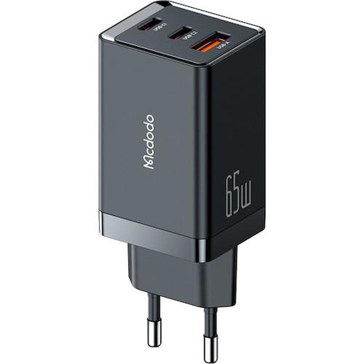 Mcdodo CH-1540 Universal USB Kablolu 65 W Hızlı Şarj Aleti Siyah