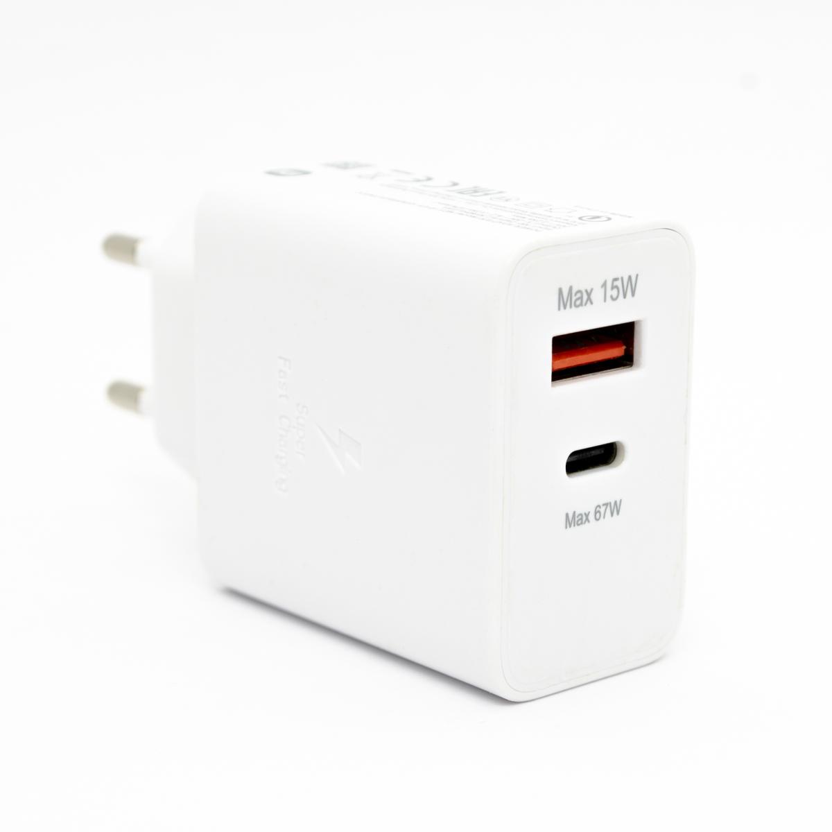 Winex Universal USB Kablolu 67 W Hızlı Şarj Aleti Beyaz