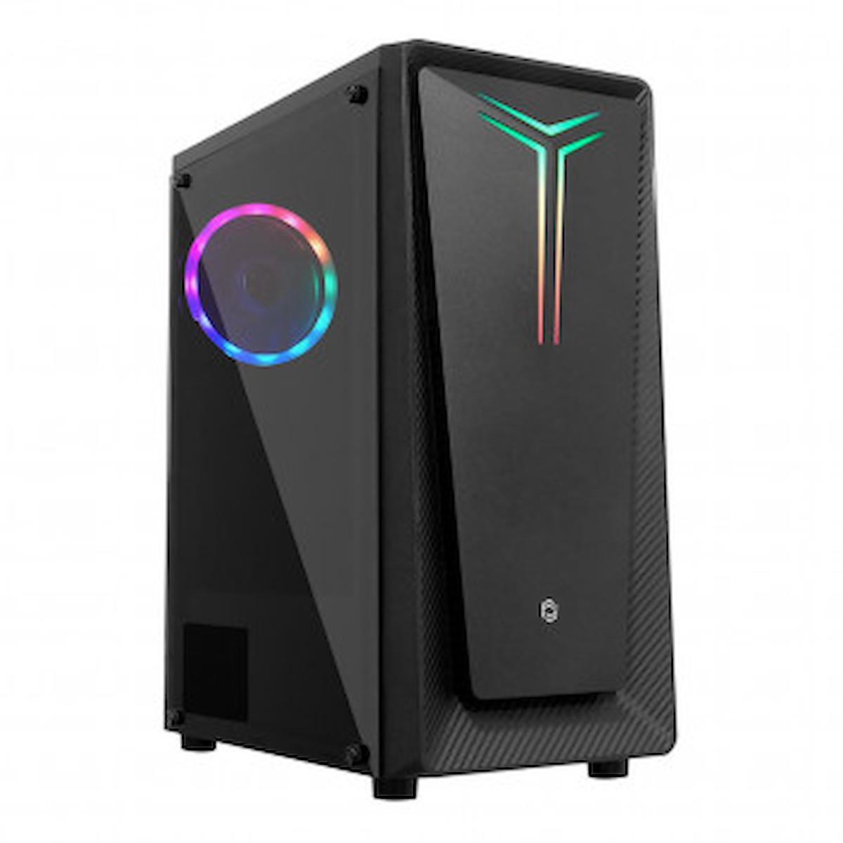 Frisby FC-8965G RGB 1 Fanlı Siyah Dikey Kullanım ATX Oyuncu Bilgisayar Kasası