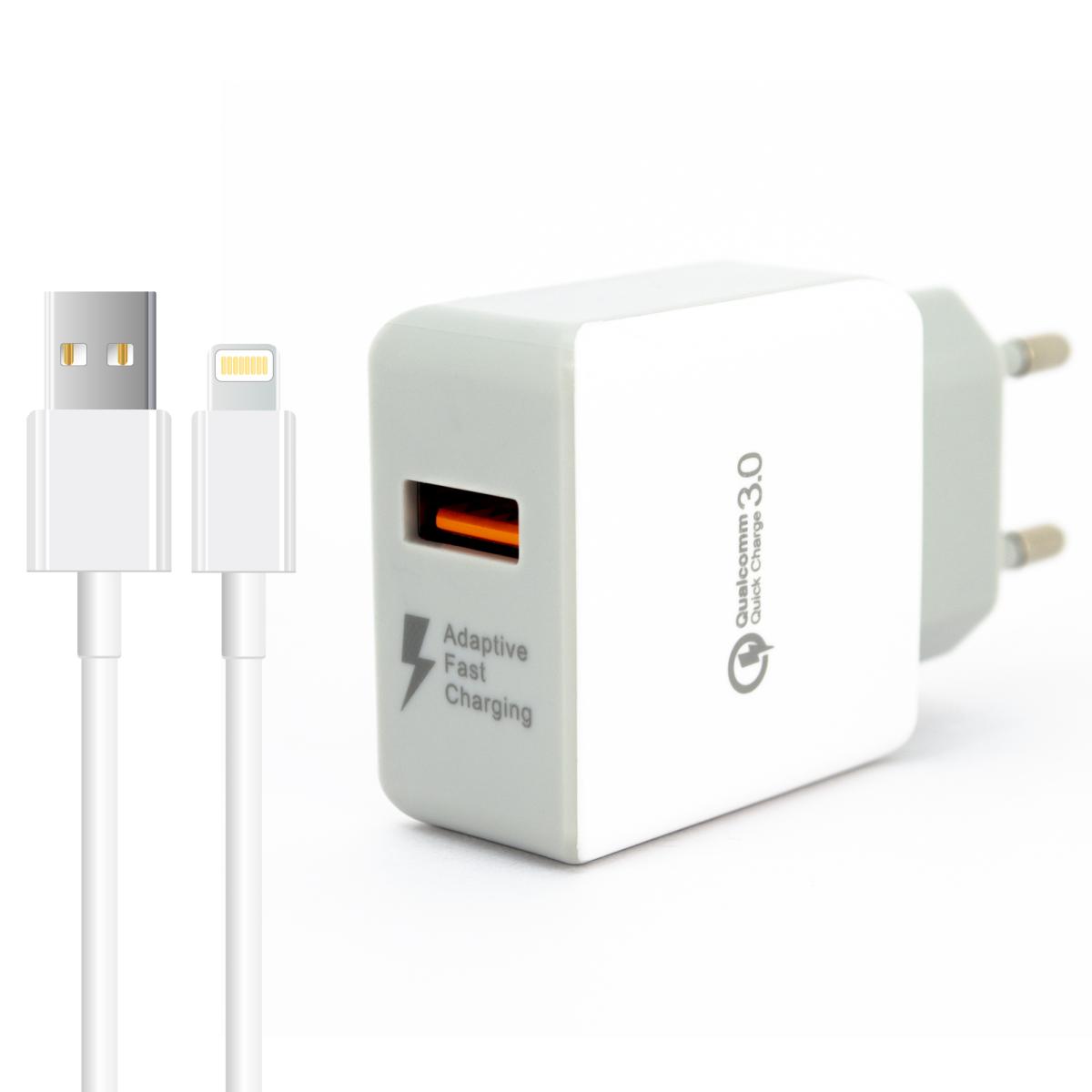 Winex X77 iPhone Lightning Kablolu Hızlı Şarj Aleti Beyaz