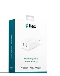 Ttec 2SCS24B Universal USB Kablolu Hızlı Şarj Aleti Beyaz