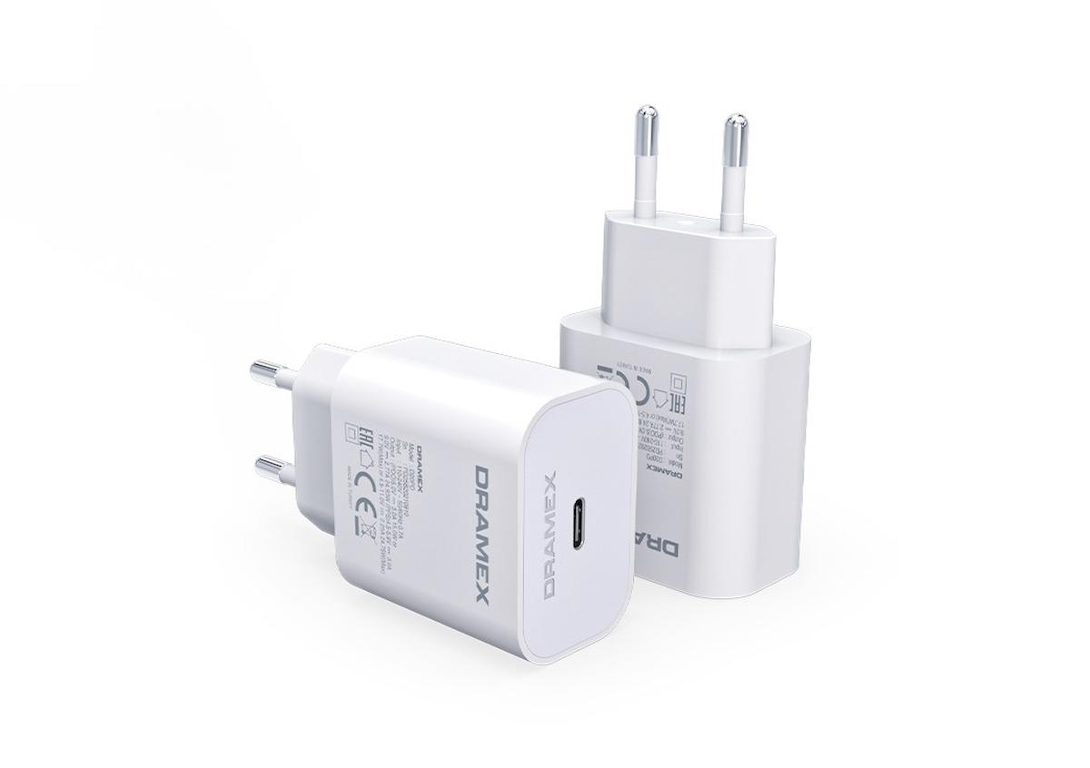 Syrox DPD20B Universal Type-C Kablolu 20 W Hızlı Şarj Aleti Beyaz