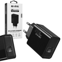 S-Link SL-EC66 Universal Type-C Kablolu 25 W Hızlı Şarj Aleti Beyaz