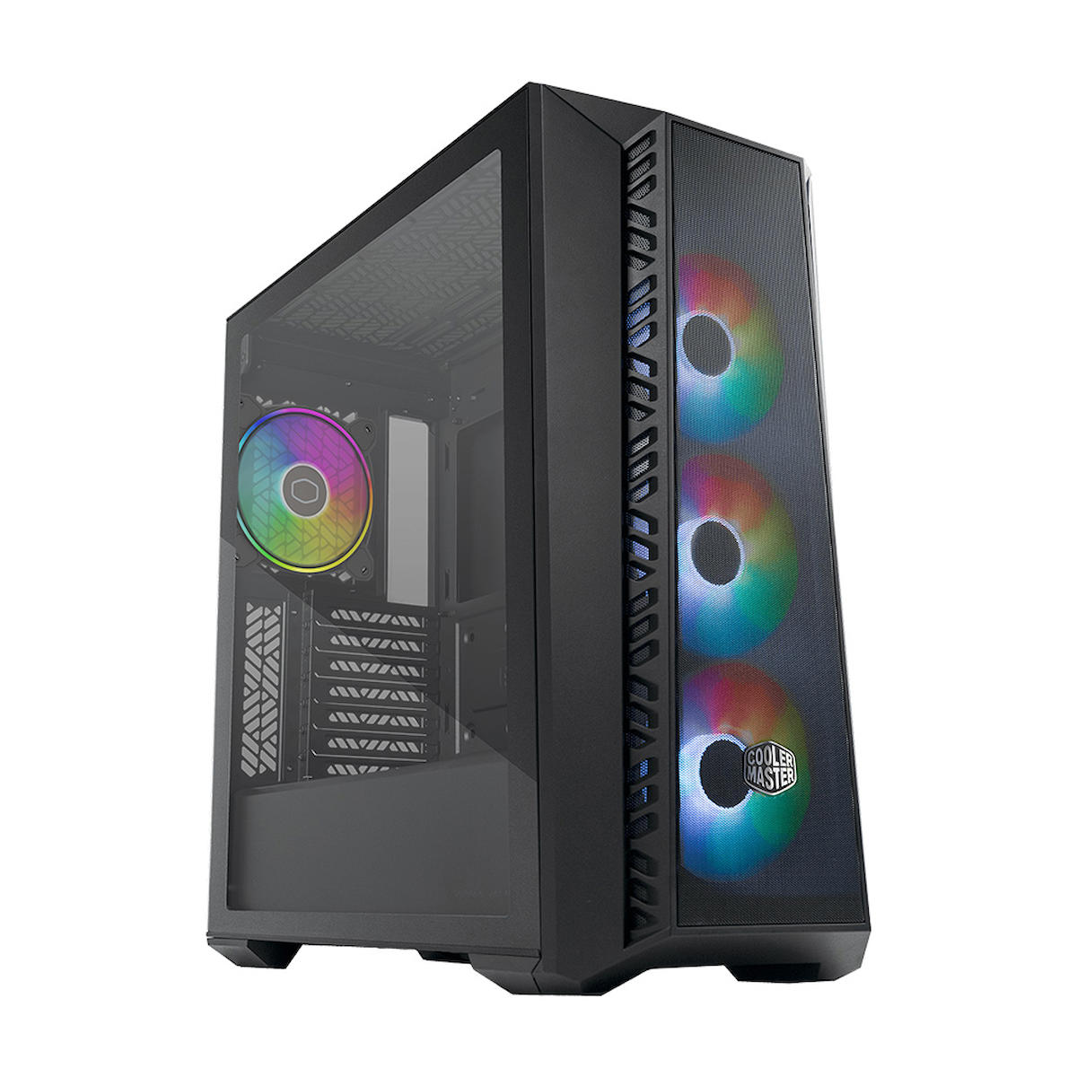 Cooler Master Masterbox 520 RGB Mesh 4 Fanlı Siyah Dikey Kullanım ATX Bilgisayar Kasası