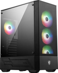 Msi Mag Forge 112R RGB Mesh 4 Fanlı Siyah Dikey Kullanım ATX Oyuncu Bilgisayar Kasası