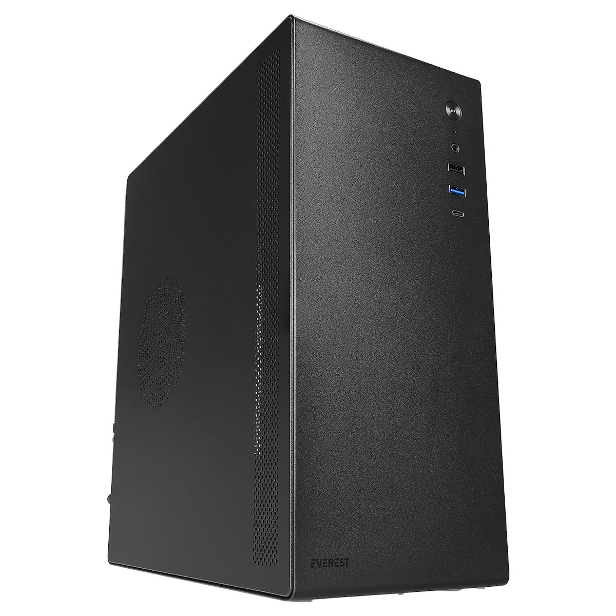 Everest K250 Peak 1 Fanlı Siyah Dikey Kullanım ATX Bilgisayar Kasası