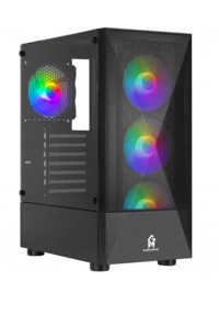 Game Master RGB Mesh 4 Fanlı Siyah Dikey Kullanım ATX Oyuncu Bilgisayar Kasası