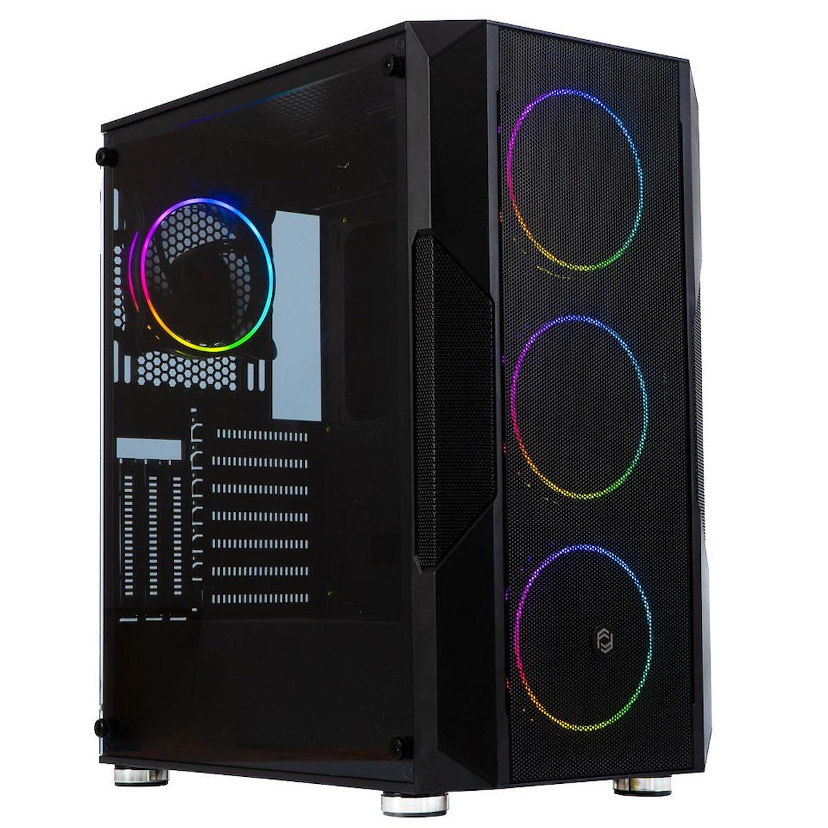 Frisby FC-9435G RGB 4 Fanlı Siyah Dikey Kullanım ATX Oyuncu Bilgisayar Kasası