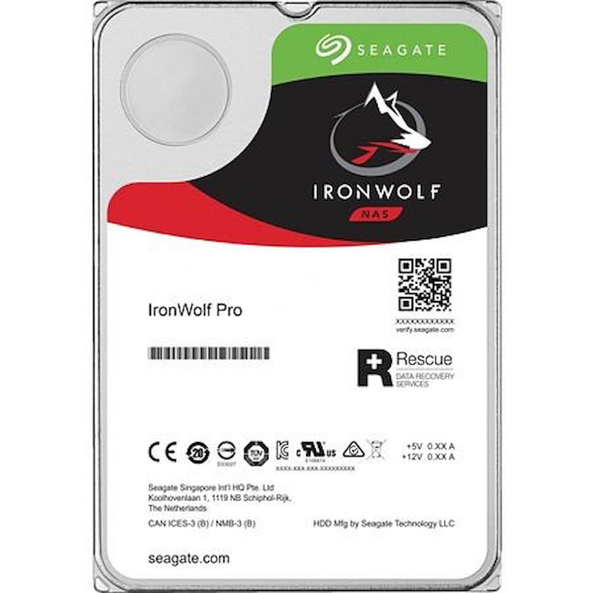 Seagate Ironwolf Pro ST12000NE0008 12 TB 3.5 inç 7200 RPM 256 MB SATA 3.0 Nas Harddisk