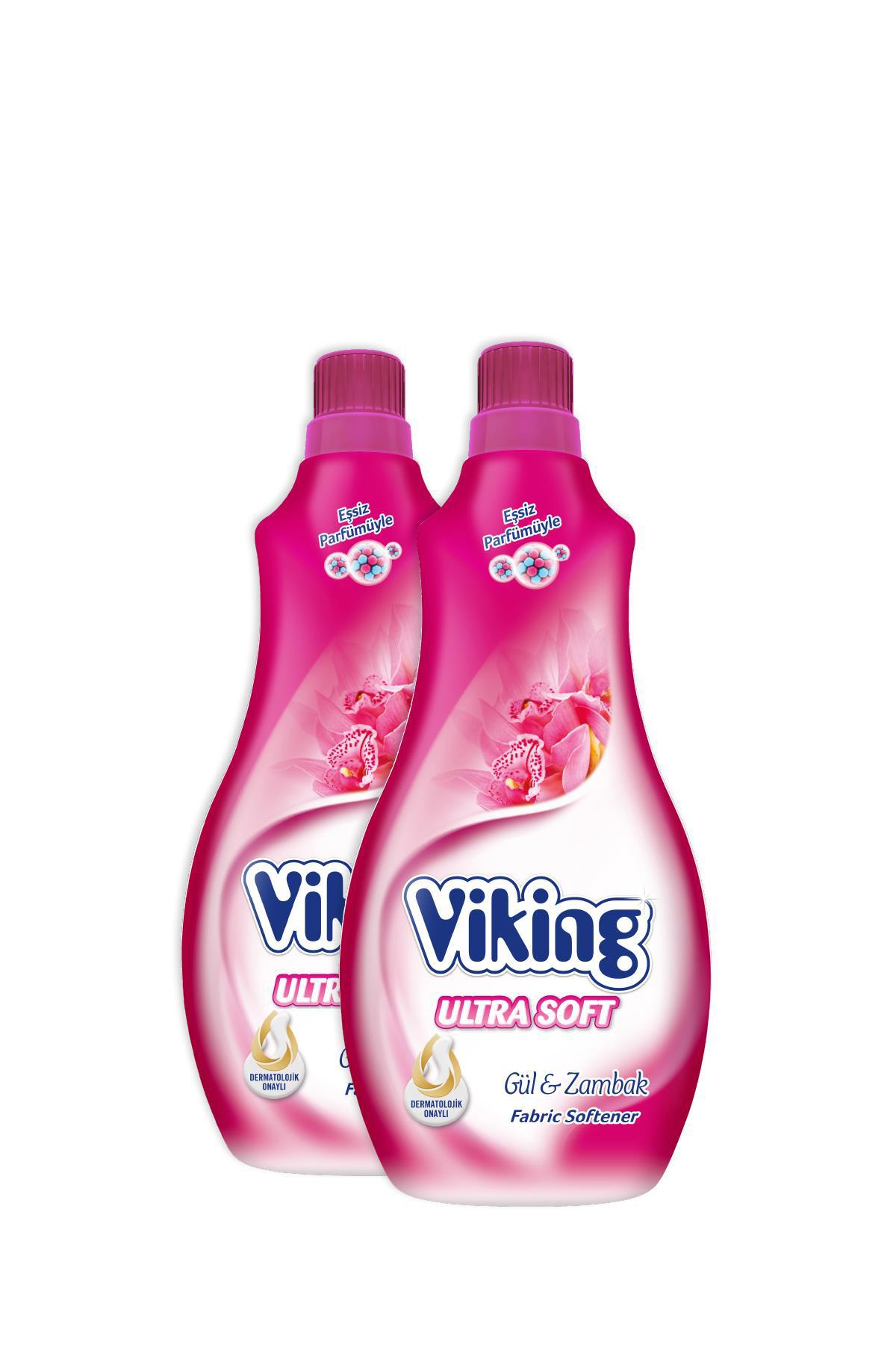 Viking Ultra Soft Konsantre Gül - Zambak 60 Yıkama Yumuşatıcı 2 x 1.44 lt