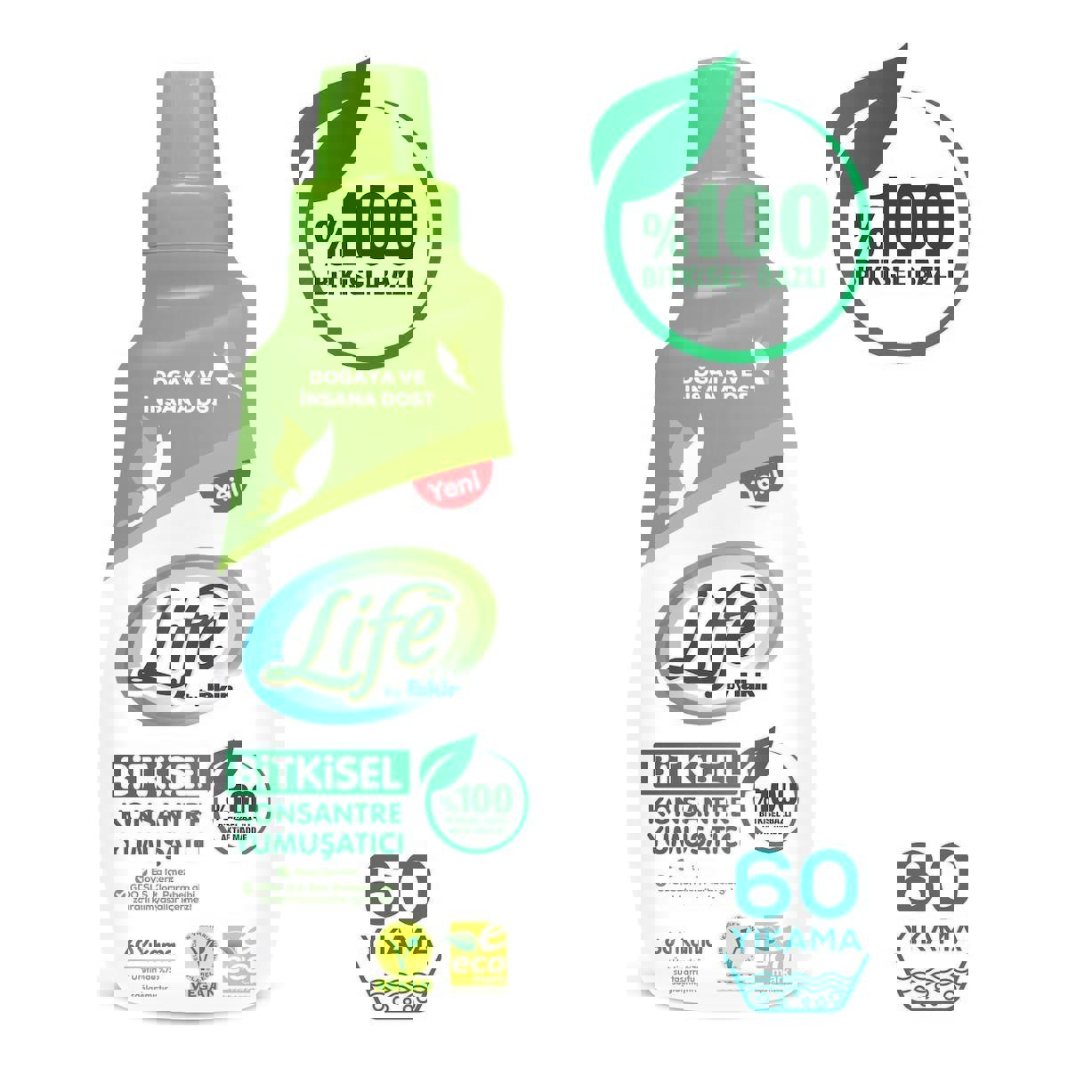 Life By Fakir Konsantre 60 Yıkama Yumuşatıcı 6 x 1.5 lt
