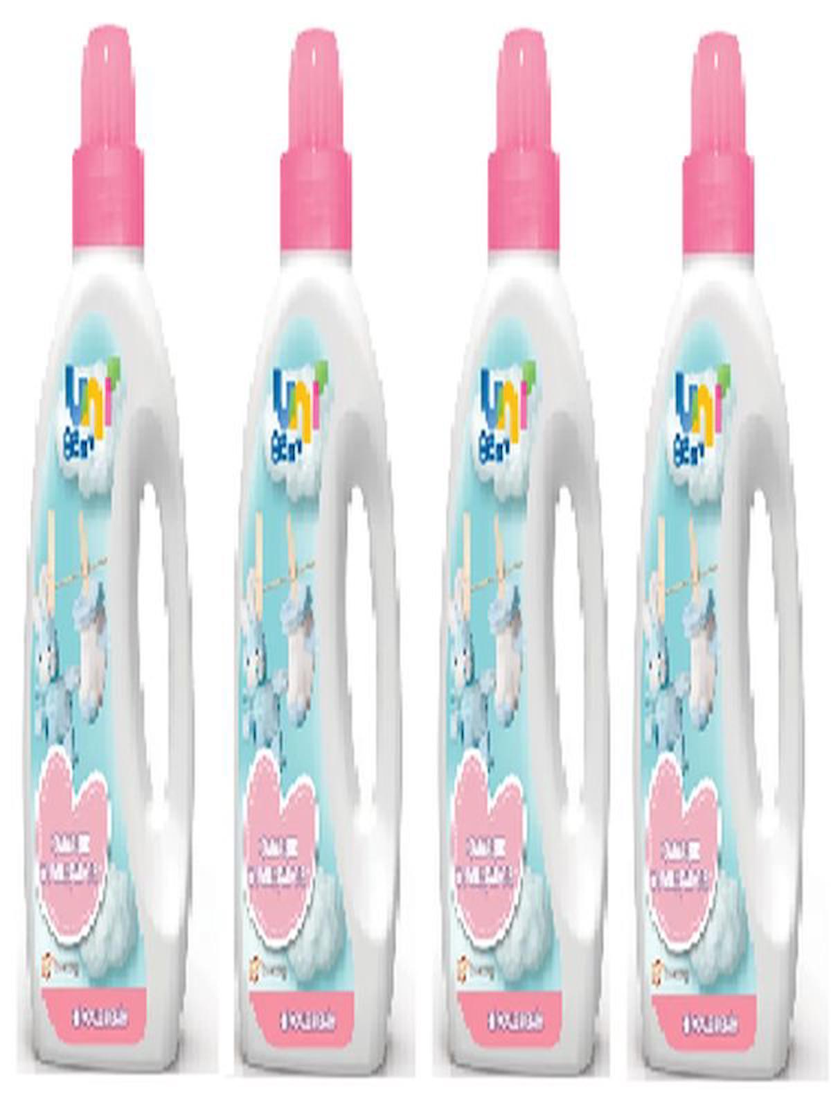 Uni Baby 50 Yıkama Bebek Çamaşır Yumuşatıcı 4 x 1.5 lt