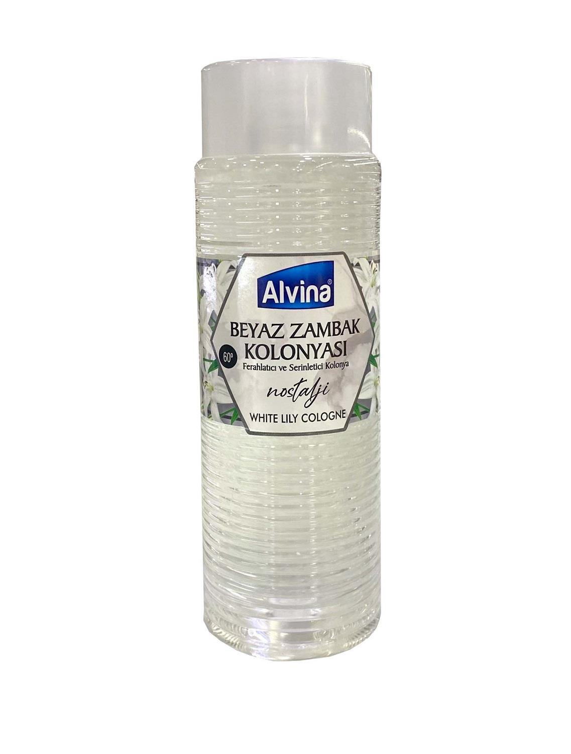 Alvina Çiçeksi Cam Şişe Kolonya 400 ml