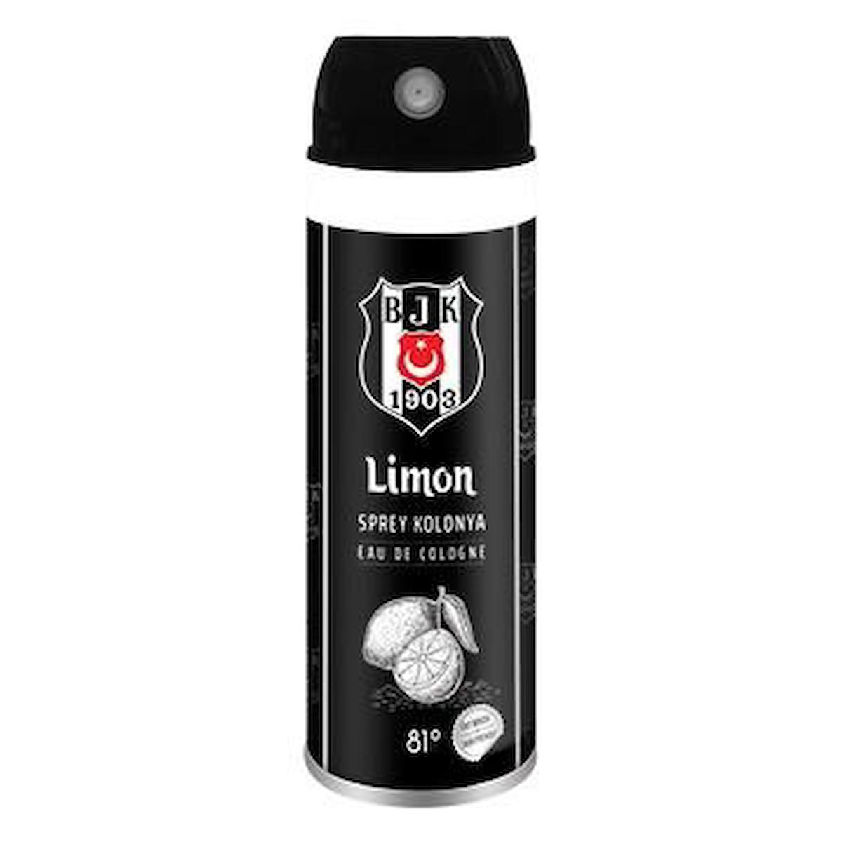 Beşiktaş Limon Sprey Kolonya 50 ml