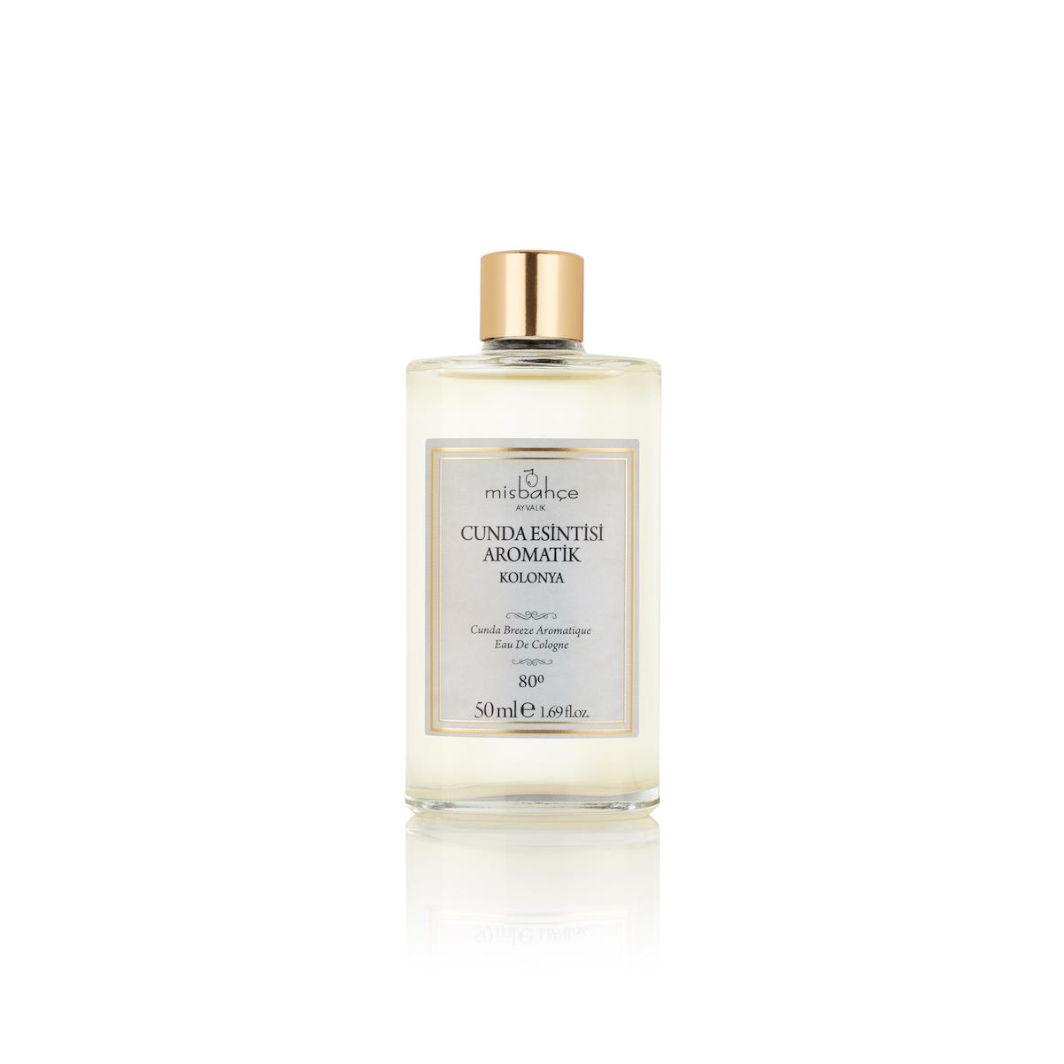 Misbahçe Limon Cam Şişe Kolonya 50 ml