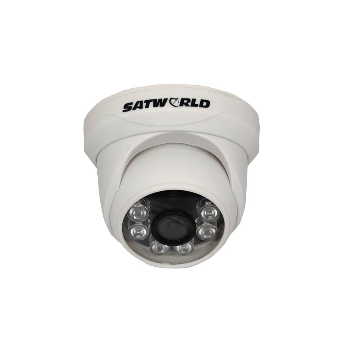 Satworld SW-236 Ethernet Mini 1 Kameralı 360 Derece Dönen Gece Görüşlü İç Mekan Kablolu Güvenlik Kamerası