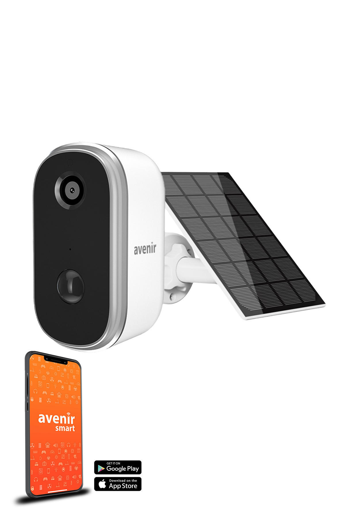 Avenir AV-S270 Ethernet Güneş Enerjili 1 Kameralı Gece Görüşlü Dış Mekan Kablosuz Güvenlik Kamerası