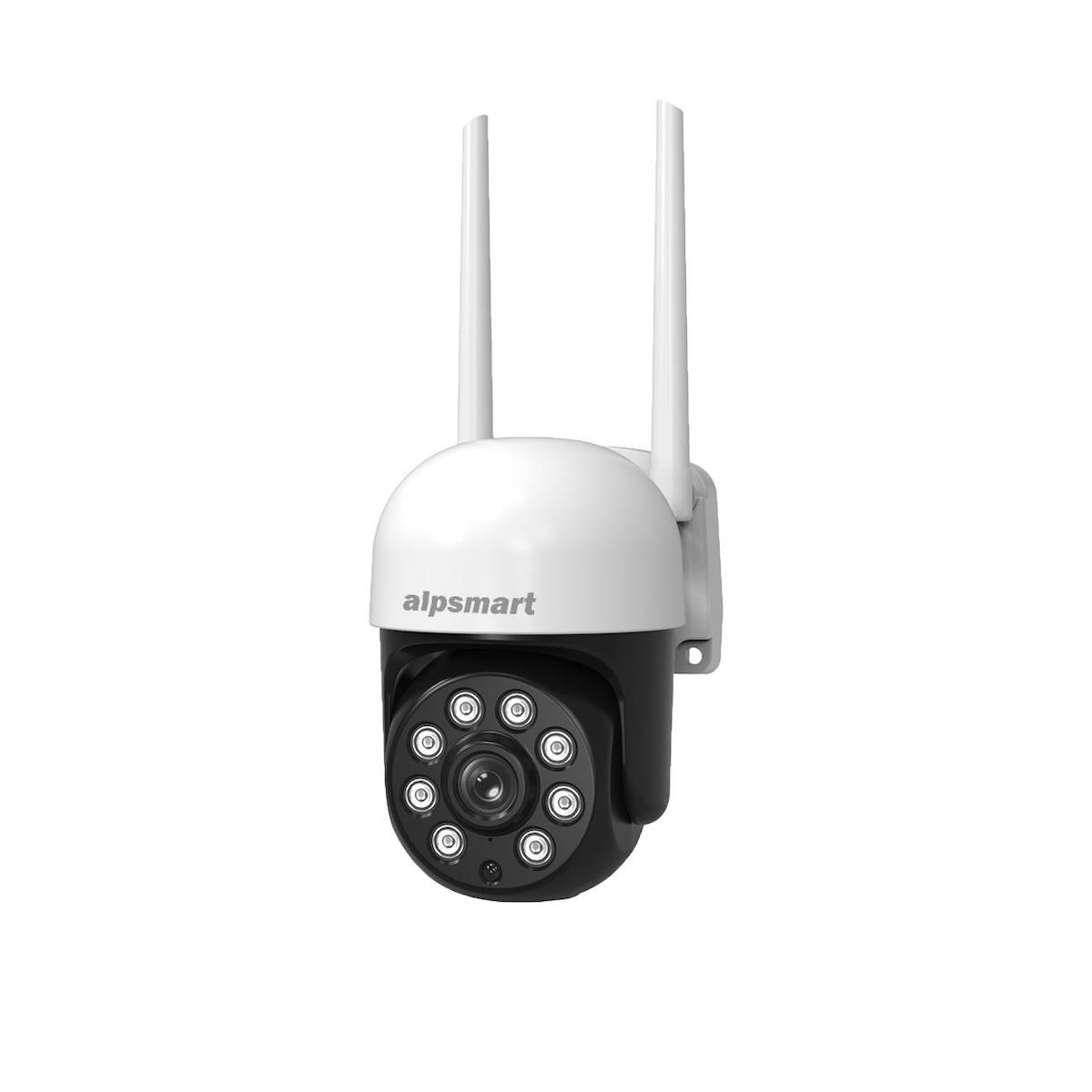 Alpsmart Ethernet Mini 1 Kameralı 360 Derece Dönen Gece Görüşlü Dış Mekan Kablosuz Güvenlik Kamerası