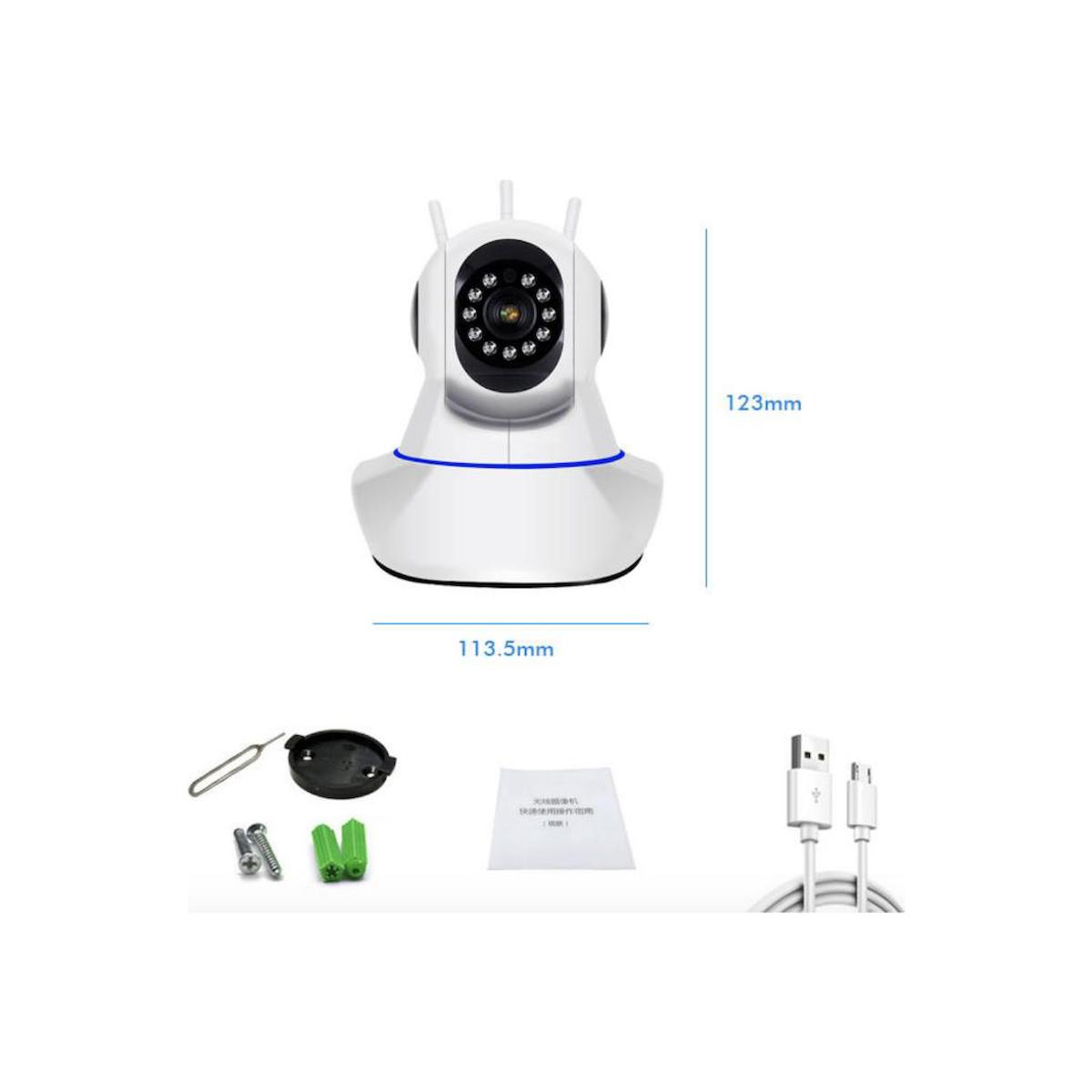 Angel Eye KS-515 Ethernet Mini 1 Kameralı 360 Derece Dönen Gece Görüşlü IP Dış Mekan Kablosuz Güvenlik Kamerası