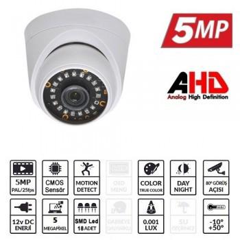 Ezcool EZ-5025 Analog Mini 1 Kameralı 360 Derece Dönen Gece Görüşlü İç Mekan Kablolu Güvenlik Kamerası