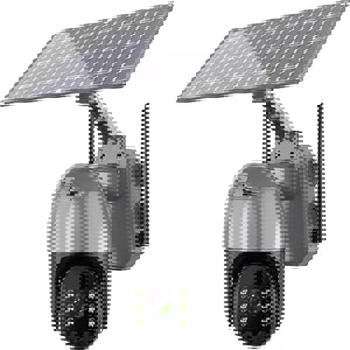 Gaman Ethernet Mini Güneş Enerjili Sim Kartlı 1 Kameralı 360 Derece Dönen Gece Görüşlü IP Dış Mekan Kablosuz Güvenlik Kamerası
