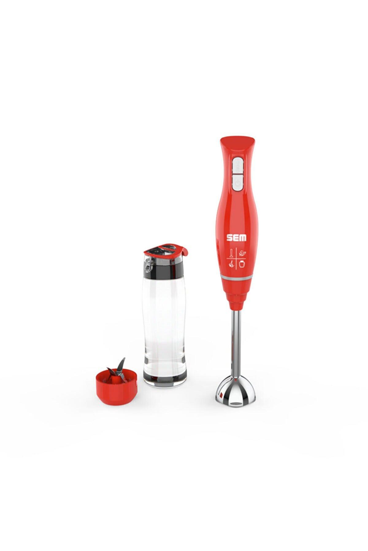 Sem Sk210 750 ml Çift Bıçaklı El Blender Kırmızı